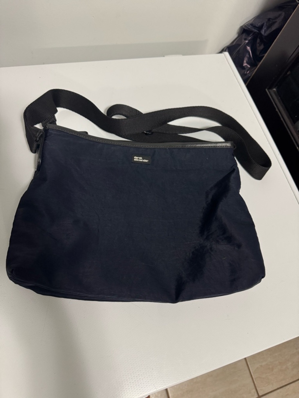 Derek Alexander Navy Blue Crossbody Bag